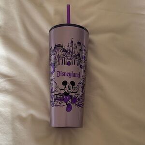 Disney Lavender Tumbler with Straw